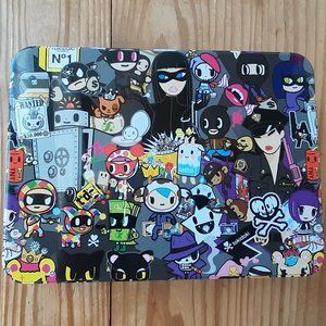 TOKIDOKI Robbery Design Collectible Empty Tin Box with Mirror